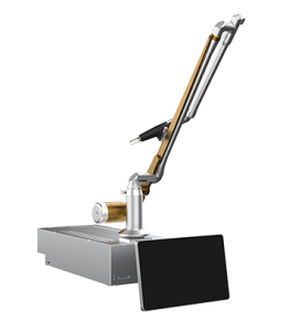 Lamp-pumped Picosecond MOPA Laser Accessories, articulated arm, control screen, power supply and water cooler