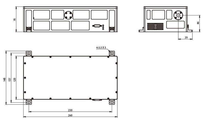 AQE Laser Size Diagram