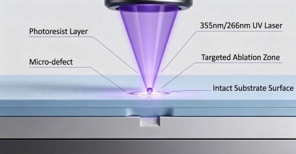 Photoresist Repair and Microchip Laser Applications