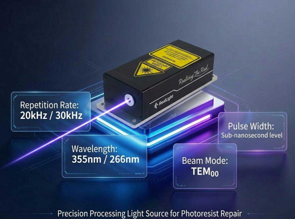 Precision Processing Light Source for Photoresist Repair
