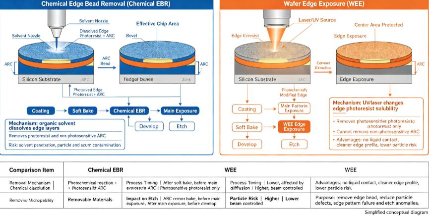chemical EBR and optical EBR